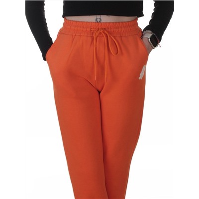 2619 ORANGE Брюки спортивные утепленные женские (85% хлопок, 10% полиэстер, 5% спандекс)