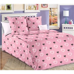 Покрывало стеганое из перкаля Валери 1 розовый Текс-Дизайн