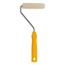 Мини-валик в сборе "Лаки" , 110 мм, ворс 5 мм, D 16 мм, D ручки 6 мм, Велюр Сибртех