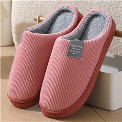 Тапочки розовые в полоску, р 40-41