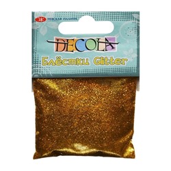 Декор блёстки ЗХК Decola 0.1 мм, 20 г, золото