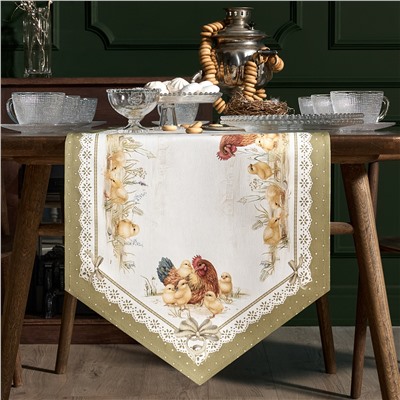 ДОРОЖКА "ЗОЛОТАЯ КУРОЧКА" 45Х300СМ, 100% ХЛОПОК, ТВИЛ