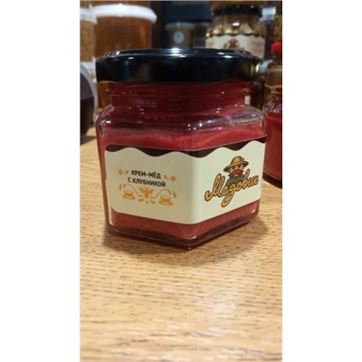 Крем-мёд с клубникой,  250гр