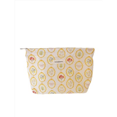 Fresh capacious cosmetic bag, small clutch bag, organizer bag, food bag