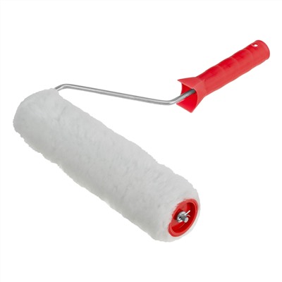 Валик "Искусственный мех", в сборе, 250 мм, D 48 мм, D ручки 6 мм, крепление шплинтом Сибртех