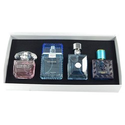 Подарочный набор Versace Unisex 4x30 ml ( 3 аромата мужских + 1 женский )
