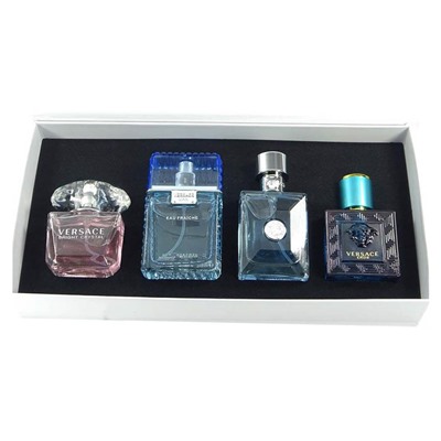 Подарочный набор Versace Unisex 4x30 ml ( 3 аромата мужских + 1 женский )