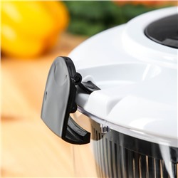 Центрифуга для сушки зелени Magistro Vegan pro, 5 л, пластик, чёрная, белая