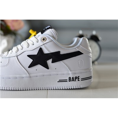 BAPE Court Sta Mist из натуральной белой кожи