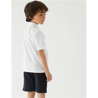 2 Pack Unisex Skin Kind™ School Polo Shirts (2-16 Yrs)