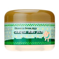 Elizavecca Маска для лица коллагеновая / Green Piggy Collagen Jella Pack, 100 мл