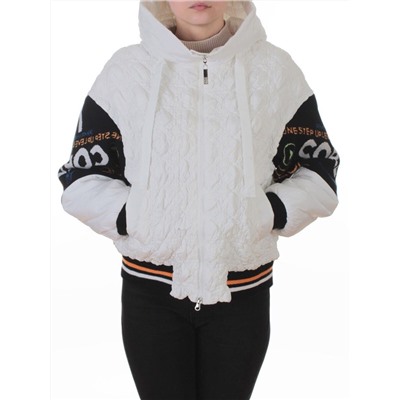 705 WHITE Куртка демисезонная женская (100 гр. синтепон)