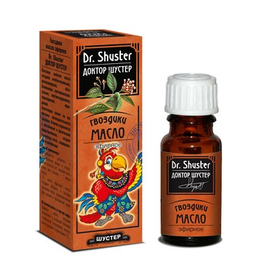 Масло эфирное Dr. SHUSTER Гвоздики 10 мл, Хиты продаж