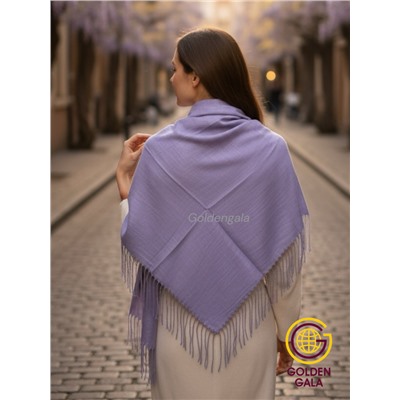 Платок с кистями однотонный Арт: В749/10