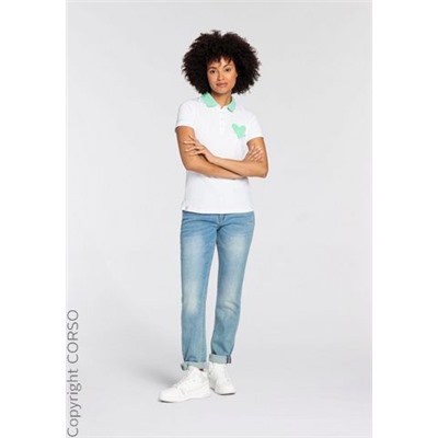 Polo Shirt Mit Print