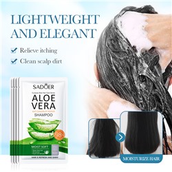 Восстанавливающий шампунь с Алоэ Вера SADOER Aloe Vera Anti Dandruff Repair Shampoo, 8 мл