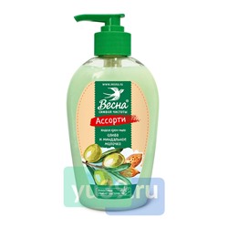 Крем-мыло жидкое Весна Cream Олива и миндальное молочко, 280 гр.
