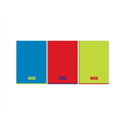 Тетрадь 120л., А4, клетка, на гребне BG "Copybook", глянцевая ламинация
