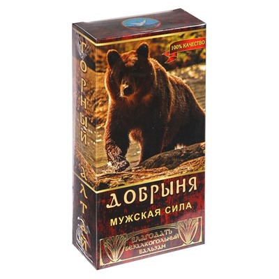 Безалкогольный алтайский бальзам на травах «Добрыня» мужская сила, 250 мл