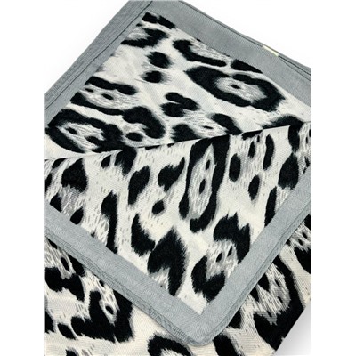Платок утепленный Леопардовый Арт 3111/5 серый