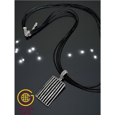 Кулон на кожаном шнурке "Женская грация" Арт КШ2130/11