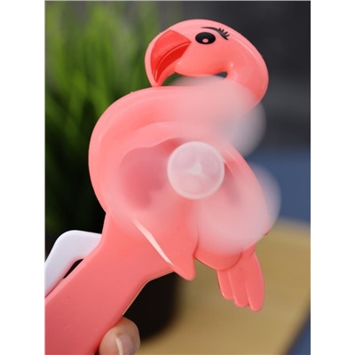Портативный механический ручной вентилятор «Flamingo», mix, шоу-бокс 24 шт.