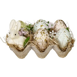 GAEM Изделие декоративное "Пасхальная композиция", L14,5 W10 H9,5 см