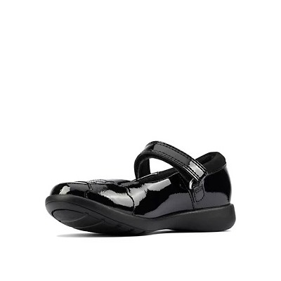 Kids' Leather Riptape Mary Jane Shoes (Kid shoe 10-2.5)