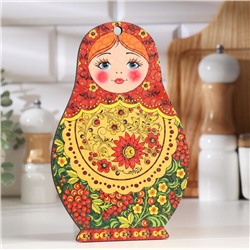 Доска разделочная сувенирная «Матрёшка», 14.9×23 см