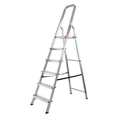 Стремянка усиленная, 6 ступеней, алюминиевая, MTX