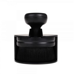 Nail Art Плоская мягкая кисть для макияжа с футляром, черный