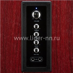 Колонка 08" (30-33 HOME SOUND) динамик 6шт/2х8"; 2х4"; 2х1.5" комплект 2 колонки ELTRONIC (красная)