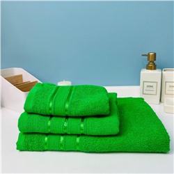 Полотенце махровое 70*120см "Comfort" цвет нефритовый 06-045, плотность 300гр/м2 TJ, с петелькой-подвесом