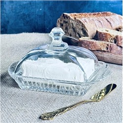 200-109 Масленка с ножом в под.уп.(х24)Стекло