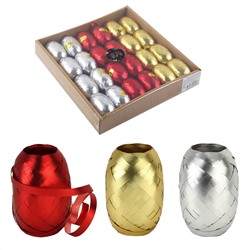 Лента декоративная 5мм 10м металлик ассорти 3 вида КОКОС 212896/24/Китай