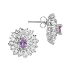 Серьги 'Тако' с фианитами И0С.683Ф0N