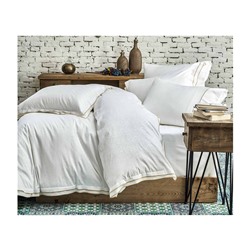 2 сп. Евро Комплект Постельного Белья Cotton Saten Hüma Çift - EcoCotton