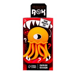 Игрушка - сюрприз Funny box «Монстрики»: детский брелок, наклейки, карточка