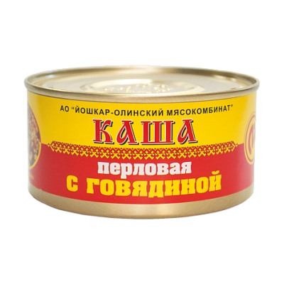 Консервы мясные Каша перловая с говядиной №8, 325 г