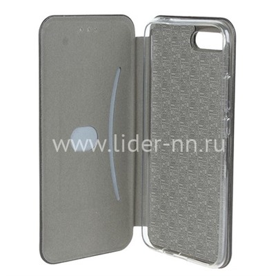 Чехол-книжка для Huawei Honor 10 Brauffen (горизонтальный флип) черная (пакет)