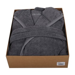 Халат Велюровый Мужской (XL) Ecosoft Antrasit Bay Xlarge Bornoz- EcoCotton