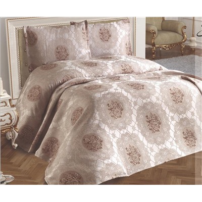 Жаккардовое Покрывало 240x260 см с 2-мя Наволочками 60x80 см Delux Seri - My Bed