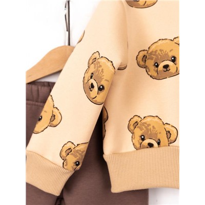 Комплект детский Baby Boom КД487/4-Ф Мишки на бежевом + коричневый