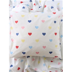 Постельное бельё «Этель» 2 сп Сolored Hearts 175×215 см, 200×220 см, 70×70 см-2 шт., поплин 125 г/м², хлопок100%