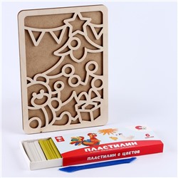 Пластилиновые картинки «Новый год! Ёлка»