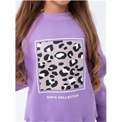 Костюм "Пятнышки" детский девочка сиреневый