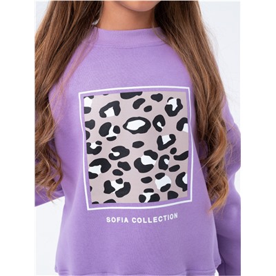 Костюм "Пятнышки" детский девочка сиреневый