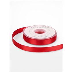 Лента атласная TEIRA, двухсторонняя, 15 мм, 25±1 м, красная №0250