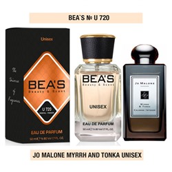 Beas U720 JM Myrrh & Tonka edp 50 ml, Парфюм унисекс Beas U720 создан по мотивам аромата JM Myrrh & Tonka