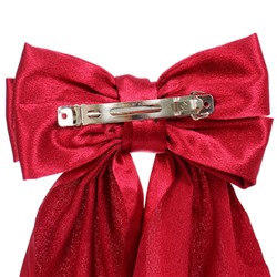 Заколка-автомат для волос "ПЕРСЕЯ", цвет бордовый, 13*8*18,5см (блистер Кокетка)
